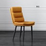 Итальянский обеденный стул современный минималистичный желтого цвета