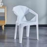 Креативный стул из пластика в стиле футуризм белого цвета