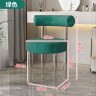 Дизайнерский стул прозрачный в скандинавском стиле зеленого цвета