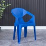 Прочный и удобный стул из пластика в стиле футуризм синего цвета