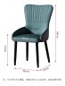 Оригинальный стул персикового цвета в стиле минимализм из кожи на металлическом каркасе
