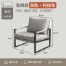 Оригинальное стильное мягкое кресло для отдыха серого цвета