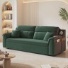 Роскошный мягкий диван из высококачественной ткани зеленого цвета