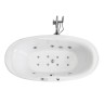 Гидромассажная стильная овальная акриловая ванна 1800x960x600 JY-819, белого цвета