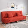 Многофункциональный тканевый стильный диван-кровать красного цвета