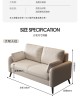 Дизайнерский диван в итальянском стиле темно-серого цвета