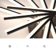 Потолочная люстра в семи линейном исполнении в минималистском художественном стиле 87ВТ