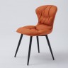 Роскошный и мягкий стул в итальнском стиле коричневого цвета на прочных дизайнерских ножках