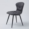 Роскошный и мягкий стул в итальнском стиле серого цвета на прочных дизайнерских ножках