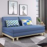 Оригинальный диванчик в минималистичном стиле без подлкотников синего цвета