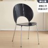 Креативный стульчик из пластика в орининальном стиле черного цвета