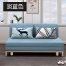 Оригинальный диванчик в минималистичном стиле без подлкотников голубого цвета