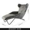 Кресло-лежак двухцветное (мятно-зеленый-бежевый) черные металлические ножки