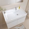 Раковина для ванной комнаты 600x480, нержавеющая сталь, белый матовый