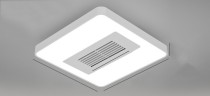 Потолочный светильник квадратная форма JQ9811-2 с вентилятором без лопастей, в минималистическом стиле 60Вт