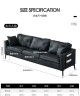 Роскошный мягкий диван в дизайнерском стиле черного цвета