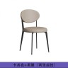 Стильный комфортный кожаный стул серого цвета в французском стиле с мягкой спинкой и сидушкой