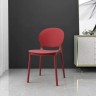 Пластиковый оригинальный стул в современном дизайне красного цвета