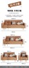 Сетчатый кожаный трехместный оригинальный диван коричневого цвета