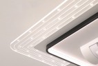 Потолочный светильник с вентилятором без лопастей 55x55см (квадратная форма) в стиле Hi-tech