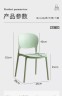 Стильный стул из пластика в современном дизайне голубого  цвета