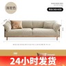 Тканевый мягкий диван в современном стиле серого цвета