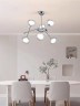 Дизайнерская люстра Libra magic bean для гостиной в современном минималистском стиле на 6 рожков