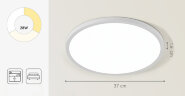 Потолочный светильник белый, круглый в минималистическом стиле