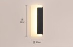 Настенный светильник 12x32 прямоугольная форма в стиле hi-tech 10Вт